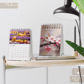 Vintage-Blumen-Schmetterlings-Kalender Kalender