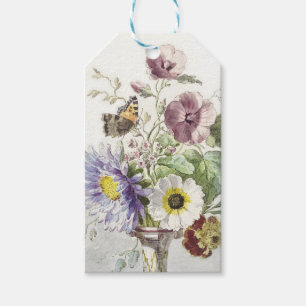 Vintage-Blumen-Schmetterlings-Kunst von William va Geschenkanhänger