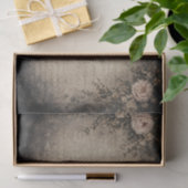 Vintage Blumen-Script-Hintergrund-Decoupage Seidenpapier (Geschenk)