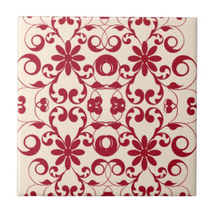 Vintage-Blumen shabby und chic Muster Fliese