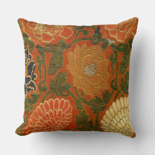 Vintage Blumen-Tapeten-Design Kissen