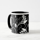 vintage Blumen Tasse (Vorderseite Links)