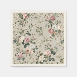 Vintage-Blumen-Teeparty-Servietten Serviette