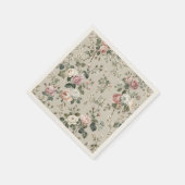 Vintage-Blumen-Teeparty-Servietten Serviette (Ecke)