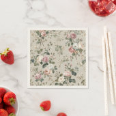 Vintage-Blumen-Teeparty-Servietten Serviette (Beispiel)