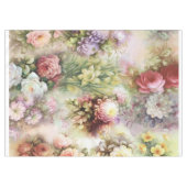 Vintage-Blumen Tischdecke (Vorderseite (Horizontal))
