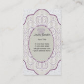 Vintage Blumen- und Erdbeergeschäfts-Karte Visitenkarte (Rückseite)