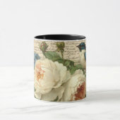 vintage Blumen und Vogel Tasse (Zentrum)