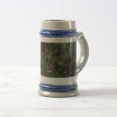 Vintage Blumen Van Gogh Stiefmütterchenkorb Bierglas (VorderseiteRechts)
