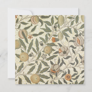 Vintage Blumen William Morris Frucht Art Nouveau Einladung