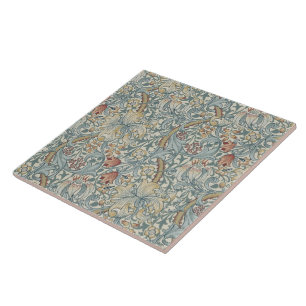 Vintage Blumen William Morris Goldene Lilie Fliese