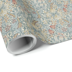 Vintage-Blumen William Morris Goldene Lilie Geschenkpapier