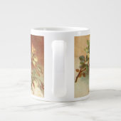 Vintage Blumenantike Rose Blume Stillleben Kunst Jumbo-Tasse (Rückseite)