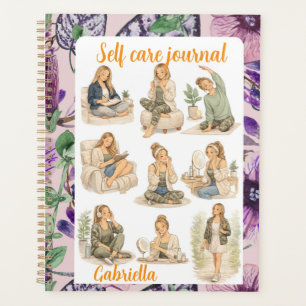 Vintage Blumenaquarell neue Mama Selbstfürsorge ch Planer