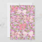 Vintage Blumenbäume Boutique Geburtstagsparty Einladung (Rückseite)