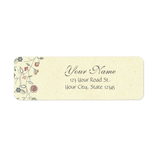 Vintage Blumenbearbeitung (Vorne)