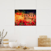 Vintage Blumenbeete erinnern POSTER (Küche)