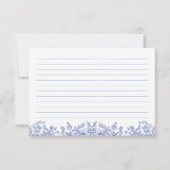 Vintage Blumenberatung und Wunschkarte Einladung (Rückseite)