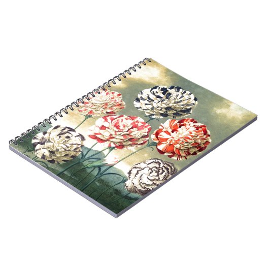 Vintage Blumenbilder Notizblock (Linke Seite)