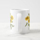 Vintage Blumenblanket Blume Sonnenblumen von Redou Jumbo-Tasse (Rückseite)
