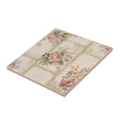 Vintage Blumenblöcke Fliese (Seite)