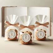 Vintage Blumenbücher Bibliothek Babydusche Runder Aufkleber