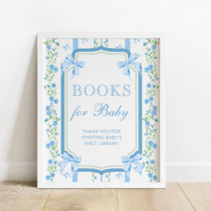 Vintage Blumenbücher für Baby Poster