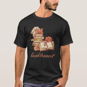 Vintage Blumenbücher für den Buchleser Girl Bookte T-Shirt