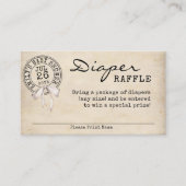 Vintage Blumenbücher Kinderdusche Windelwanne Begleitkarte (Vorderseite)