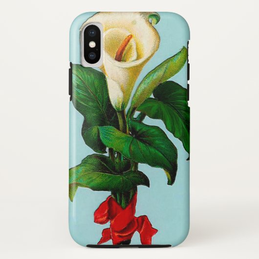 Vintage Blumendarstellung Case-Mate iPhone Hülle (Rückseite)