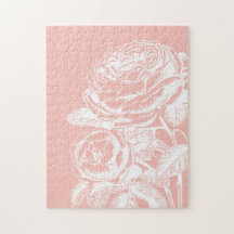 Vintage Blumendarstellung Rosa Rosa Botanisch