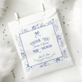 Vintage Blumendekoration Danke Baby Dusche Geschenktütchen