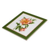 Vintage Blumendekoration Fliese (Seite)