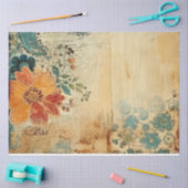 Vintage Blumendekoupage Seidenpapier (Basteln)