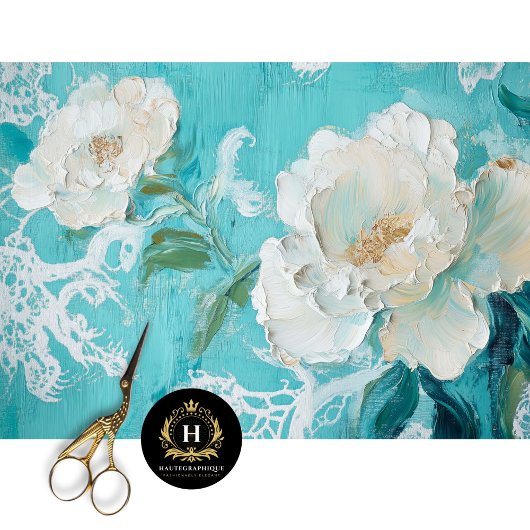 Vintage Blumendekoupage Seidenpapier