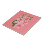 Vintage-Blumendesign Fliese (Seite)