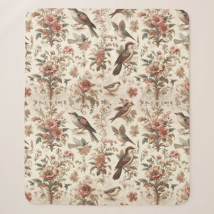Vintage-Blumendesign Sherpadecke