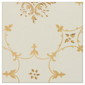 Vintage Blumendruck mit Fleuron-Interieur Stoff (Nahaufnahme)