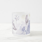 Vintage Blumendrucke 1 Mattglastasse (Mittel)