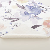 Vintage Blumendrucke 1 Sherpadecke (3/4)