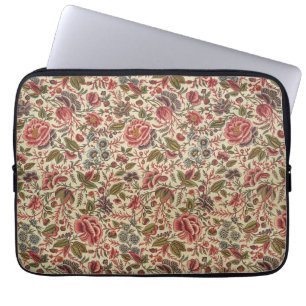 Vintage Blumendrucke Laptopschutzhülle