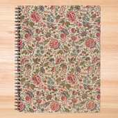 Vintage Blumendrucke Notizblock