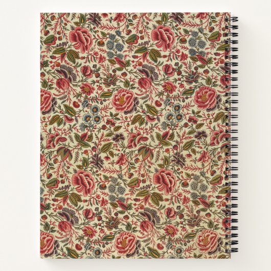 Vintage Blumendrucke Notizblock (Rückseite)