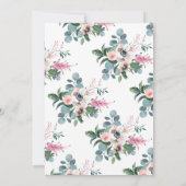 Vintage Blumendusche Ankündigung (Rückseite)