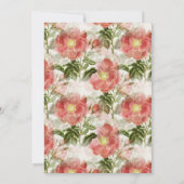 Vintage Blumendusche Einladung (Rückseite)