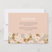 Vintage Blumendusche Einladung Einlage (Vorderseite)