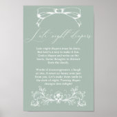 Vintage Blumendusche Spätabenteuer Poster (Vorne)