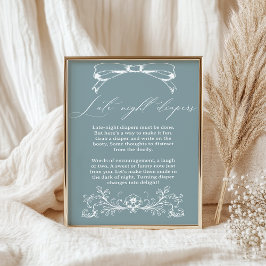 Vintage Blumendusche Spätabenteuer Poster