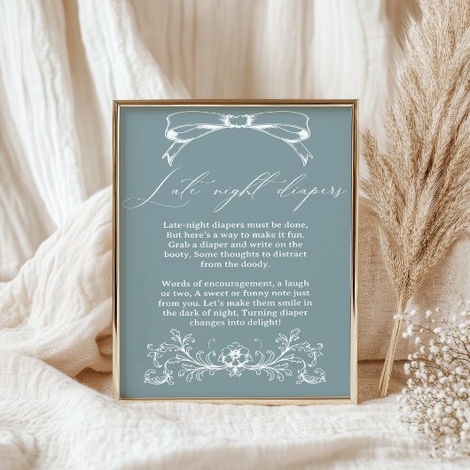 Vintage Blumendusche Spätabenteuer Poster