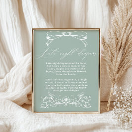 Vintage Blumendusche Spätabenteuer Poster